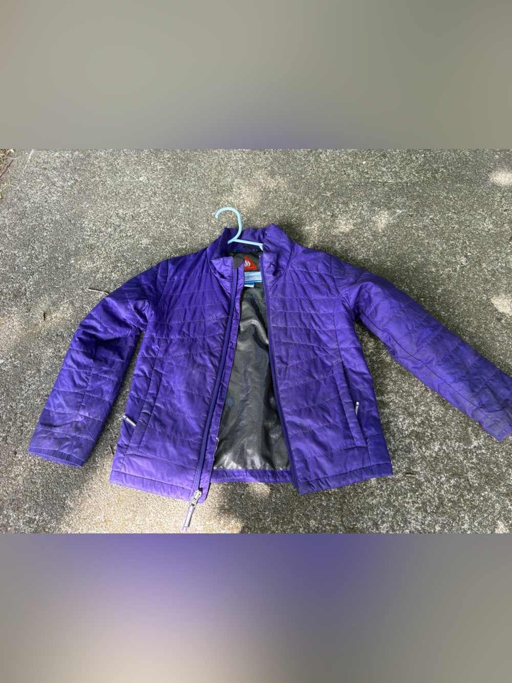 Columbia Purple Quilted Puffer Jacket for Kids